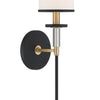 Crystorama Hatfield 5'' Sconce in Black Forged + Vibrant Gold - Additional View