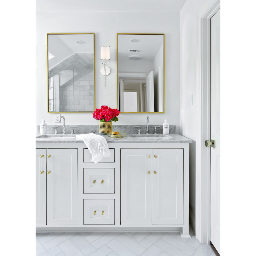 Crystorama Hatfield 5'' Sconce in Polished Nickel - Lifestyle View