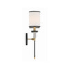 Crystorama Hatfield 12'' Sconce in Black Forged + Vibrant Gold - Additional View