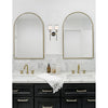 Crystorama Hatfield 12'' Sconce in Black Forged + Vibrant Gold - Lifestyle View