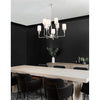 Crystorama Hatfield 33.25'' Chandelier in Polished Nickel - Lifestyle View