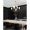 Crystorama Hatfield 33.25'' Chandelier in Vibrant Gold - Lifestyle View