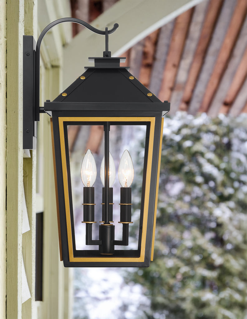 HAW-602-MK-TG Hawkins 3 Light Outdoor Sconce | Lifestyle Image