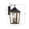 HAW-602-MK-TG Hawkins 3 Light Outdoor Sconce | Dimensions Image