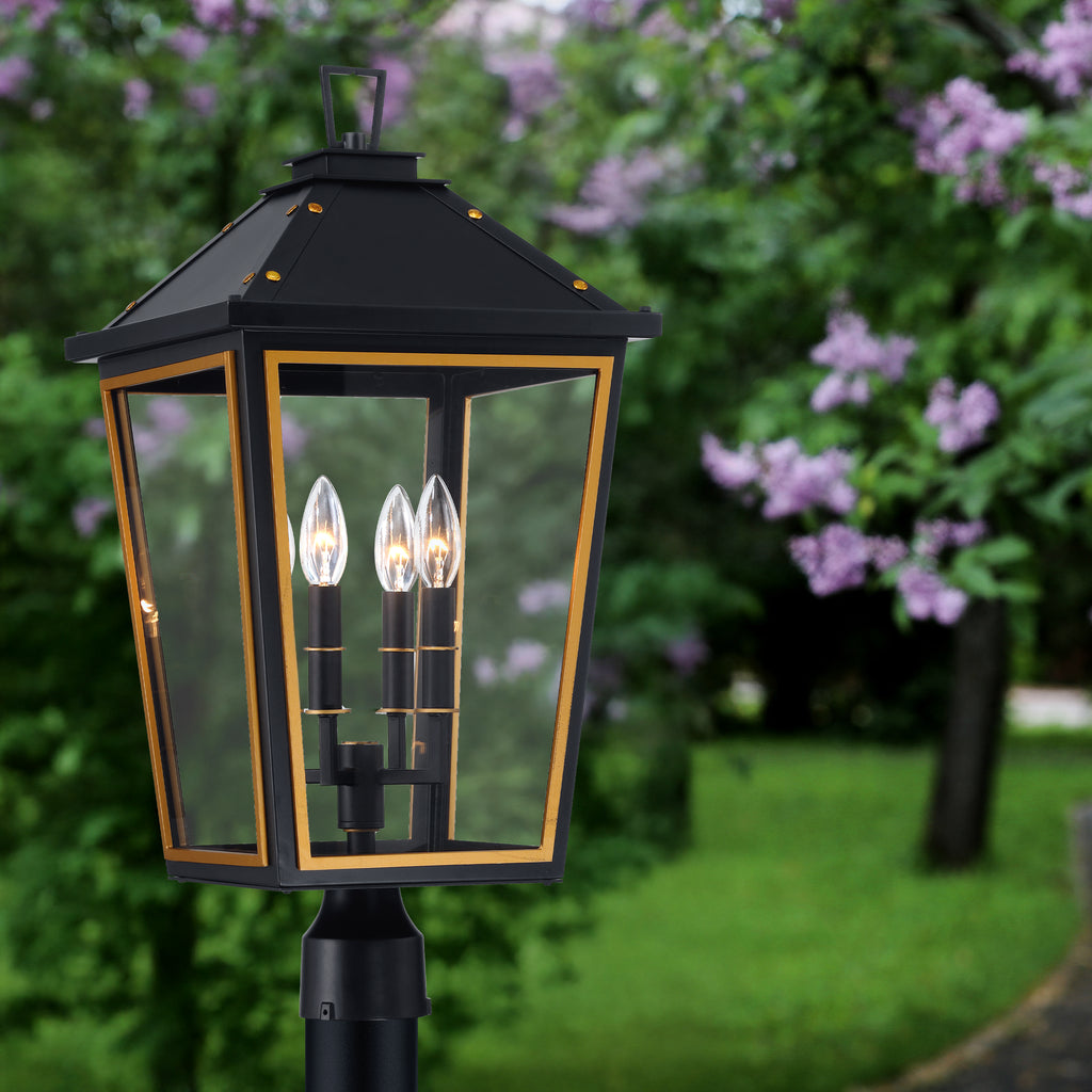 HAW-609-MK-TG Hawkins 12'' Outdoor Post | Lifestyle Image