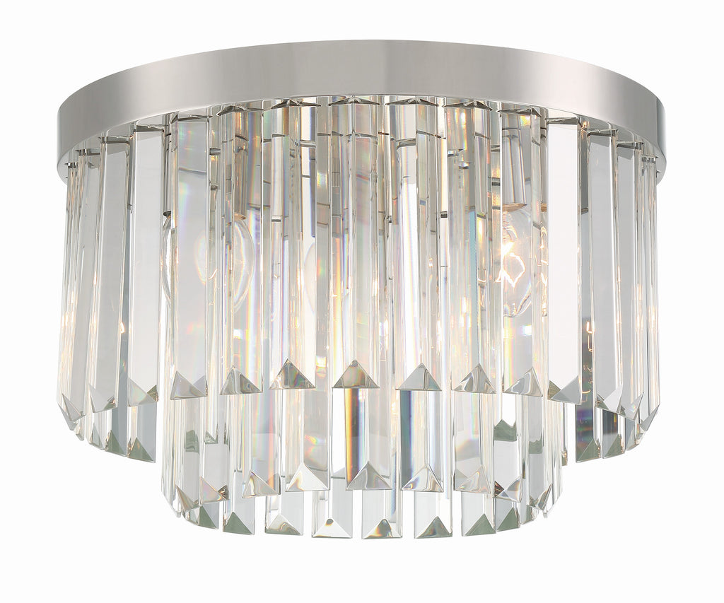 HAY-1400-PN Hayes 4 Light Flush Mount | Main Image