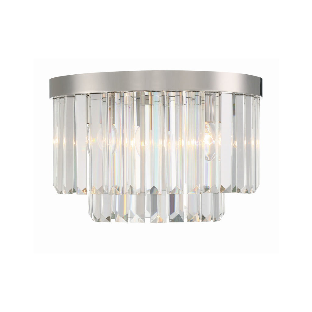 Crystorama Hayes 16'' Flush Mount in Polished Nickel - Additional View