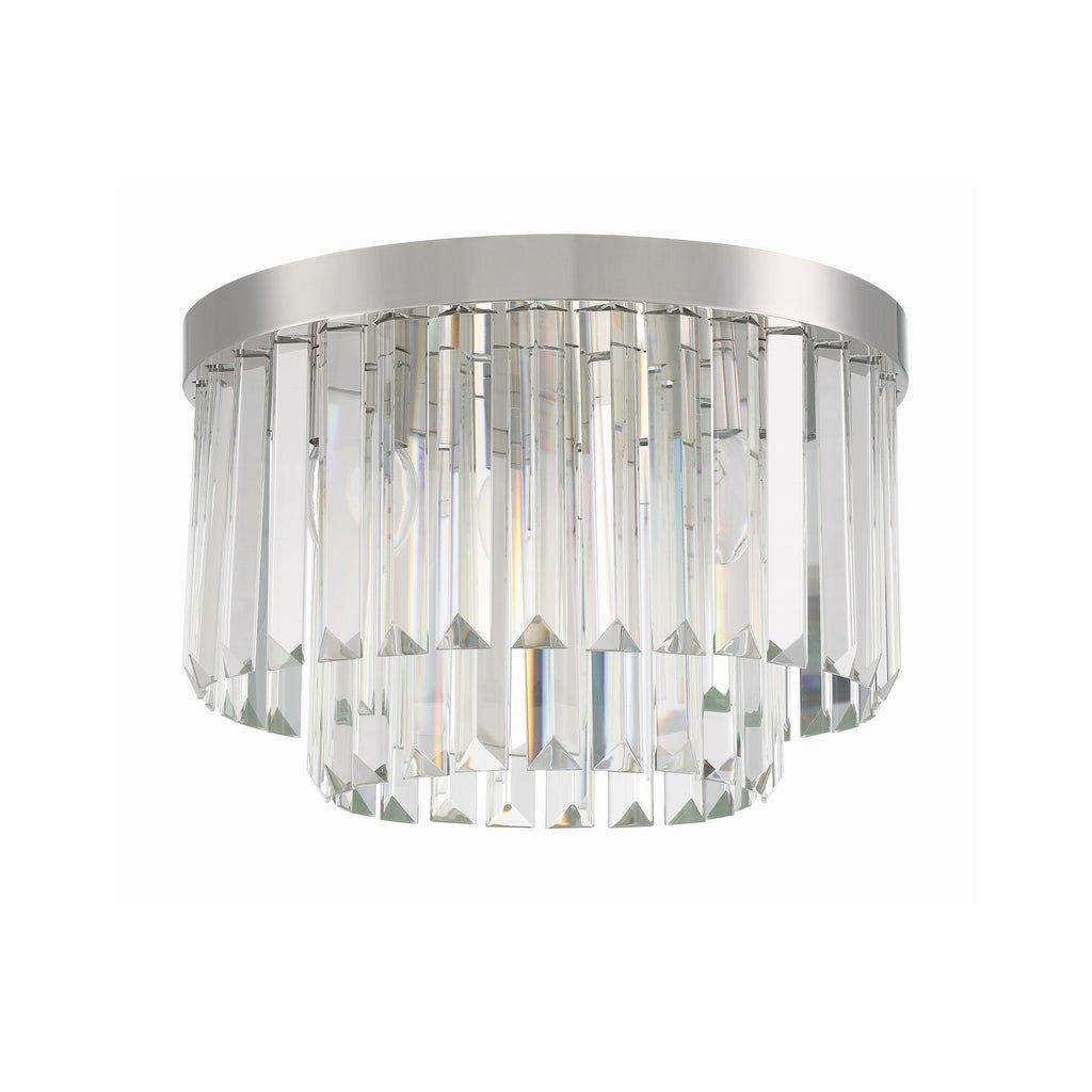 Crystorama Hayes 16'' Flush Mount in Polished Nickel - Additional View