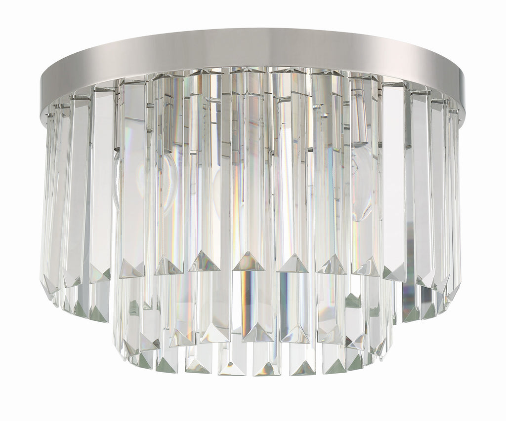 HAY-1400-PN Hayes 4 Light Flush Mount | Alternate Image