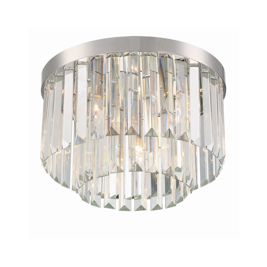 Crystorama Hayes 16'' Flush Mount in Polished Nickel - Additional View