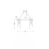 Crystorama Hayes 16'' Flush Mount - Product Dimensions