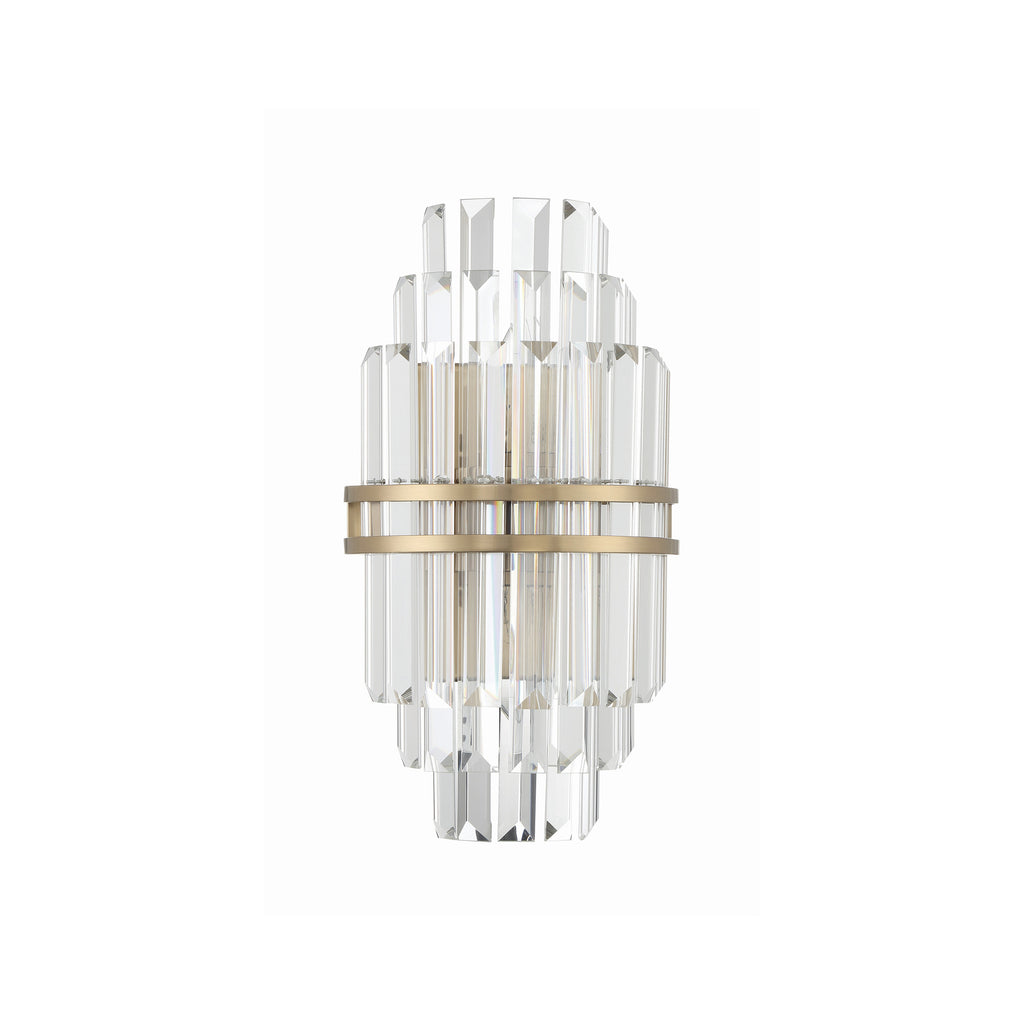 Crystorama Hayes 7.5'' Sconce in Aged Brass - Additional View