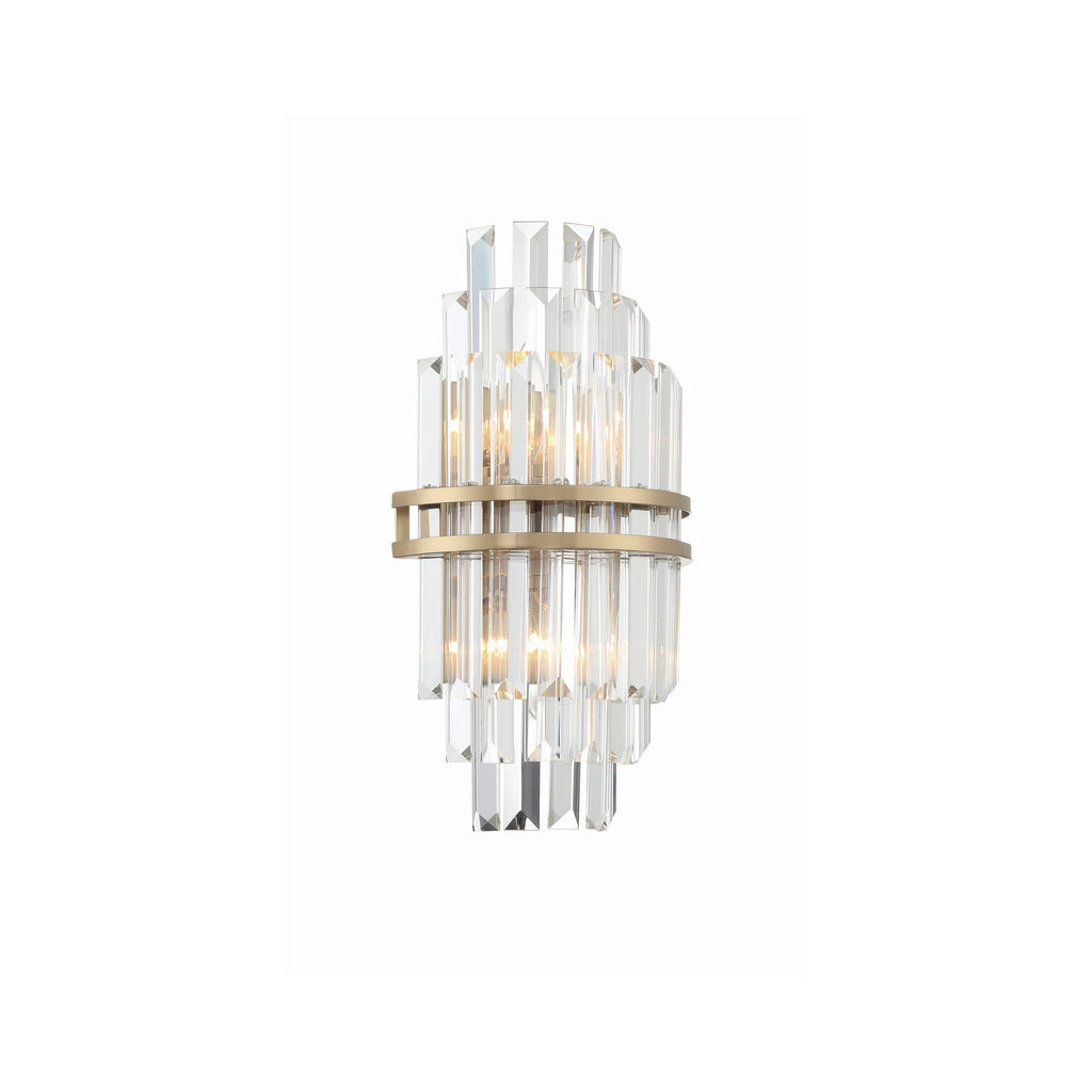 Crystorama Hayes 7.5'' Sconce in Aged Brass - Additional View