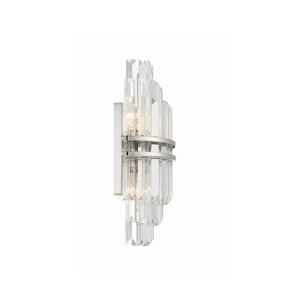 Crystorama Hayes 7.5'' Sconce in Polished Nickel - Additional View