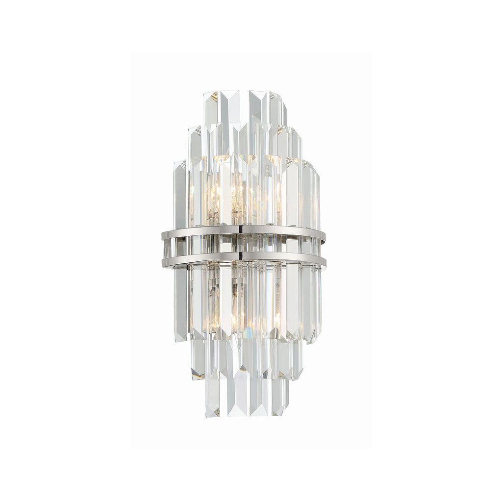 Crystorama Hayes 7.5'' Sconce in Polished Nickel - Additional View