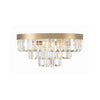 Crystorama Hayes 18'' Flush Mount in Aged Brass - Additional View