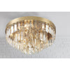 Crystorama Hayes 18'' Flush Mount in Aged Brass - Lifestyle View