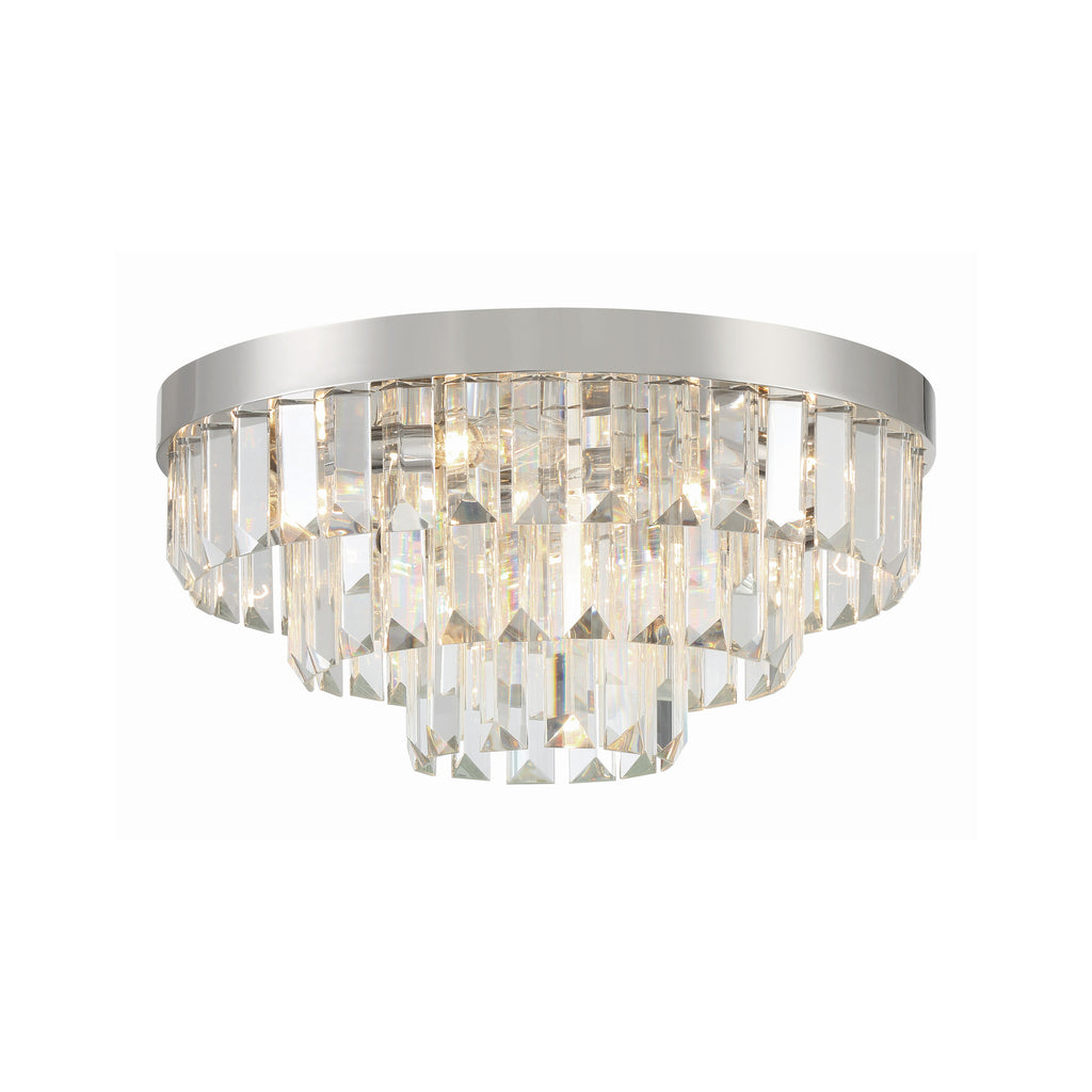Crystorama Hayes 18'' Flush Mount in Polished Nickel - Additional View