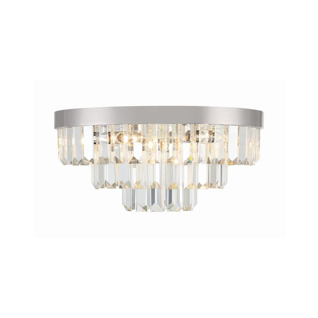 Crystorama Hayes 18'' Flush Mount in Polished Nickel - Additional View