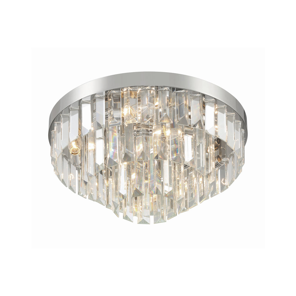 Crystorama Hayes 18'' Flush Mount in Polished Nickel - Additional View
