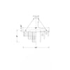 Crystorama Hayes 18'' Flush Mount - Product Dimensions