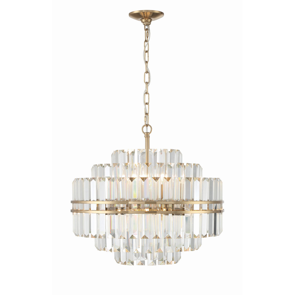 Crystorama Hayes 22'' Chandelier in Aged Brass - Additional View