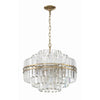 Crystorama Hayes 22'' Chandelier in Aged Brass - Additional View