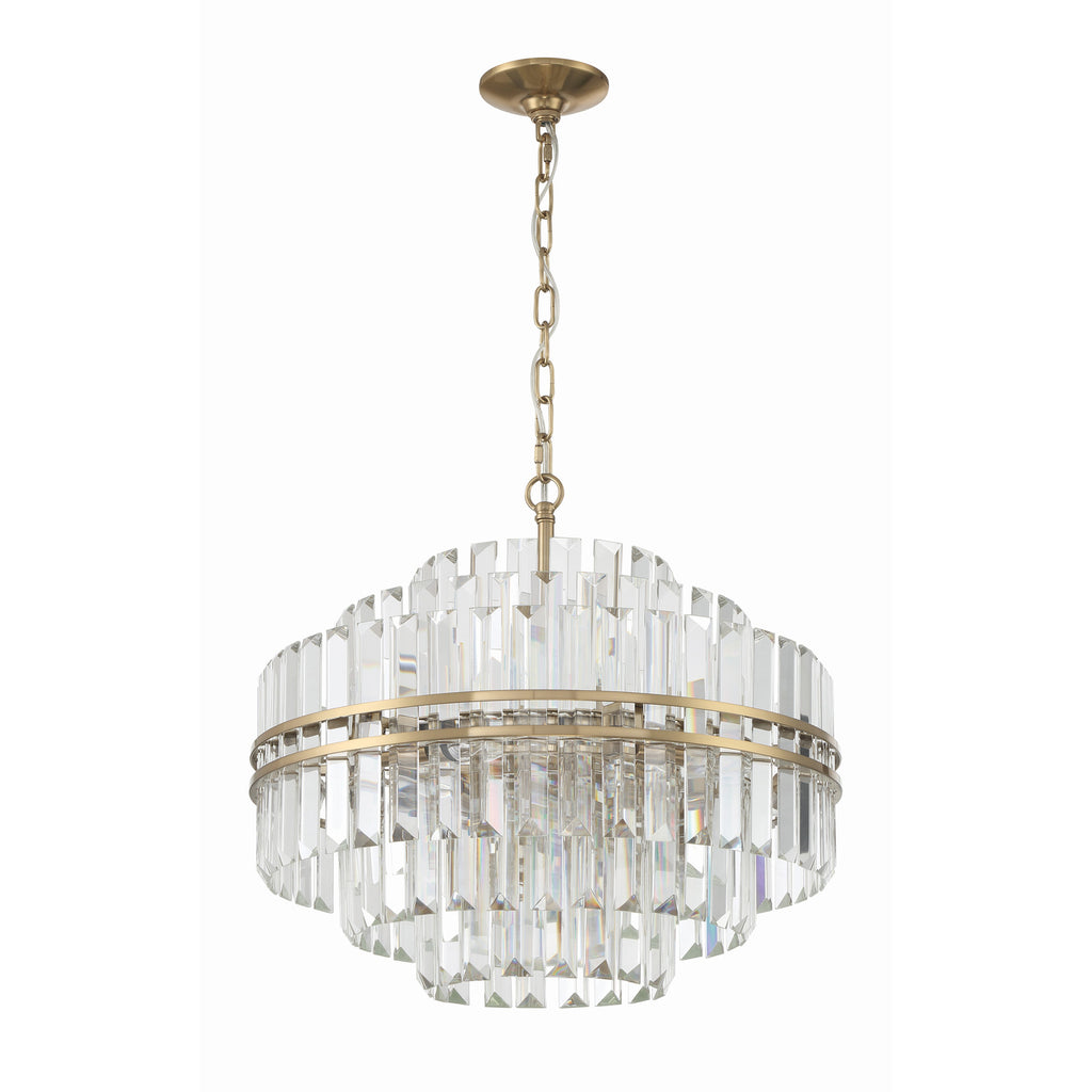 Crystorama Hayes 22'' Chandelier in Aged Brass - Additional View