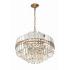 Crystorama Hayes 22'' Chandelier in Aged Brass - Additional View