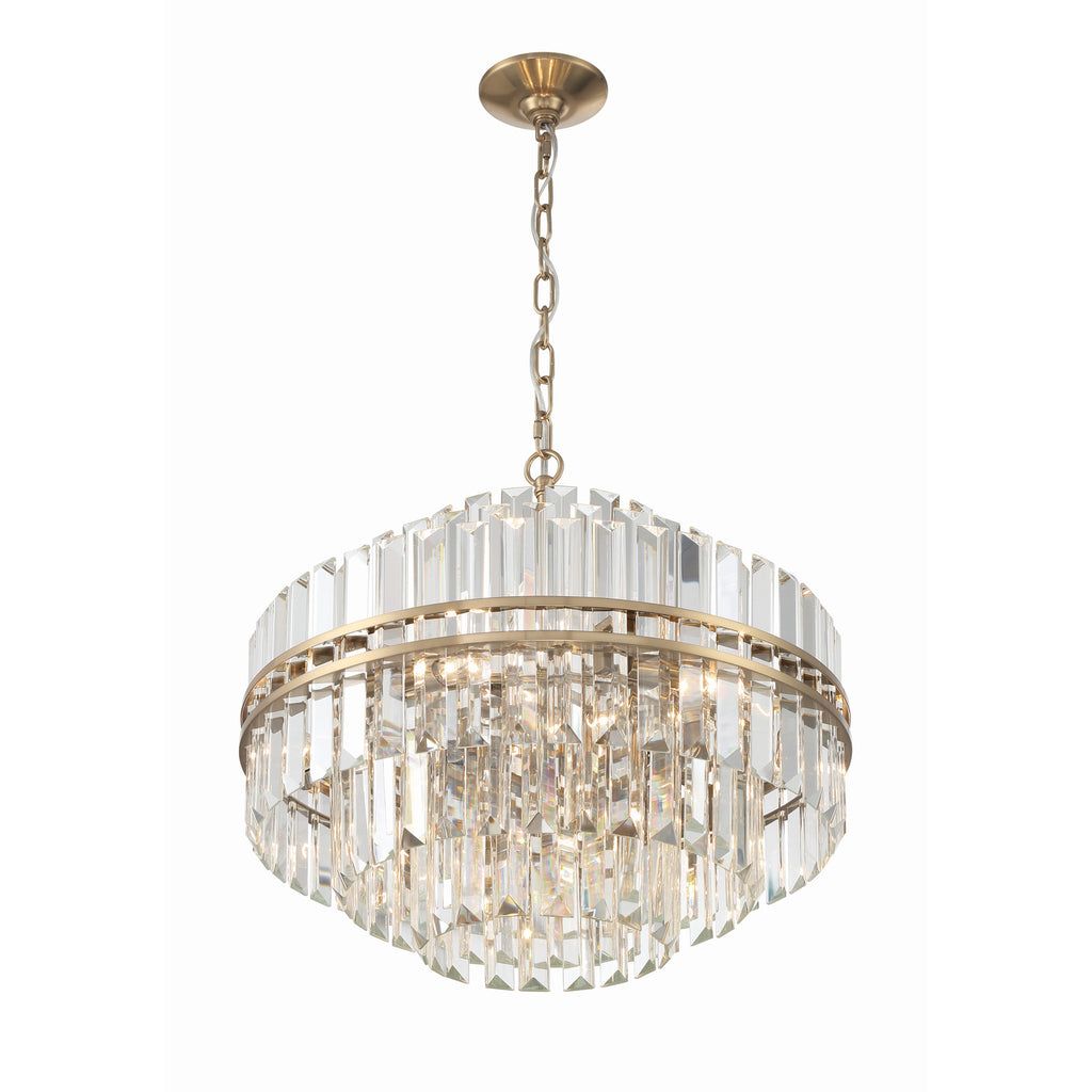 Crystorama Hayes 22'' Chandelier in Aged Brass - Additional View