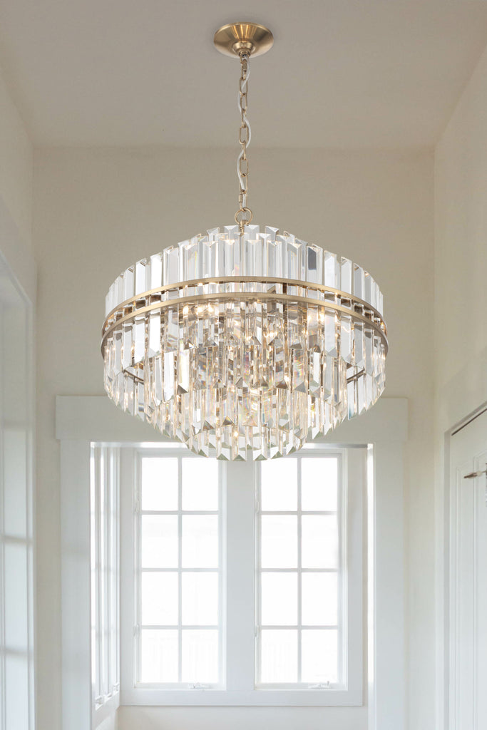 HAY-1405-AG Hayes 12 Light Chandelier | Lifestyle Image