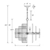 Crystorama Hayes 22'' Chandelier - Product Dimensions