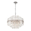 Crystorama Hayes 22'' Chandelier in Polished Nickel - Front View