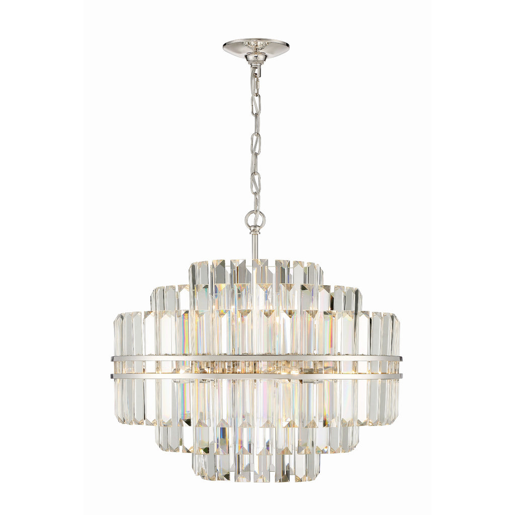 Crystorama Hayes 22'' Chandelier in Polished Nickel - Additional View
