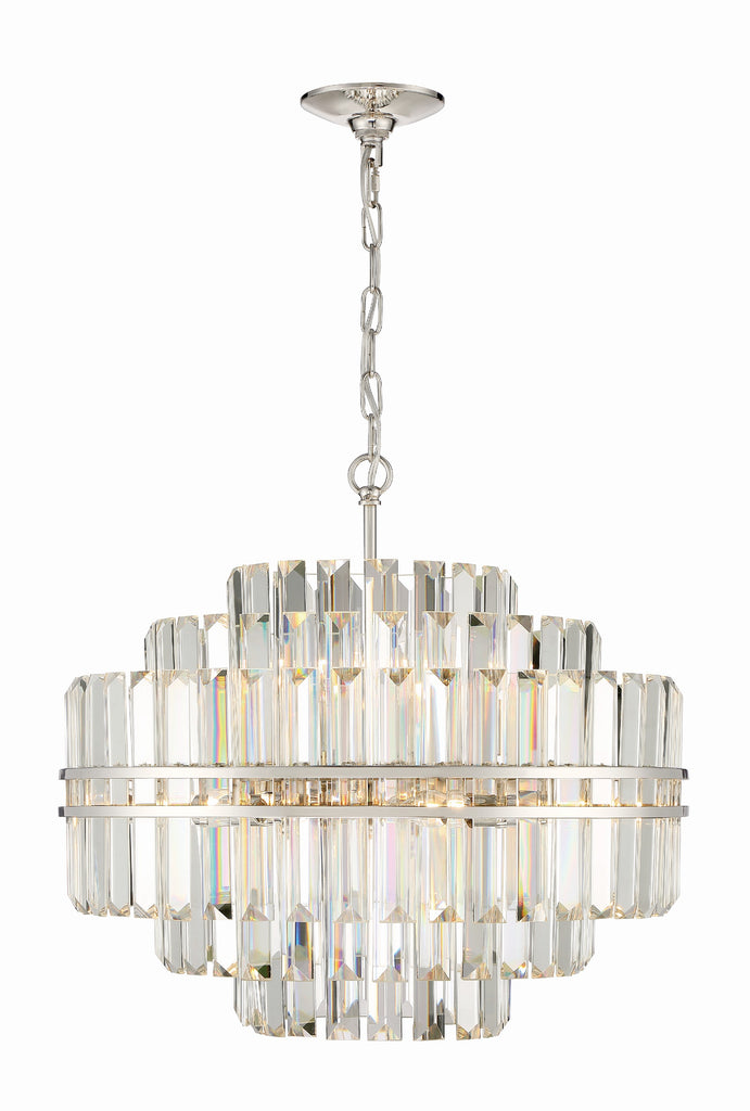 HAY-1405-PN Hayes 12 Light Chandelier | Alternate Image