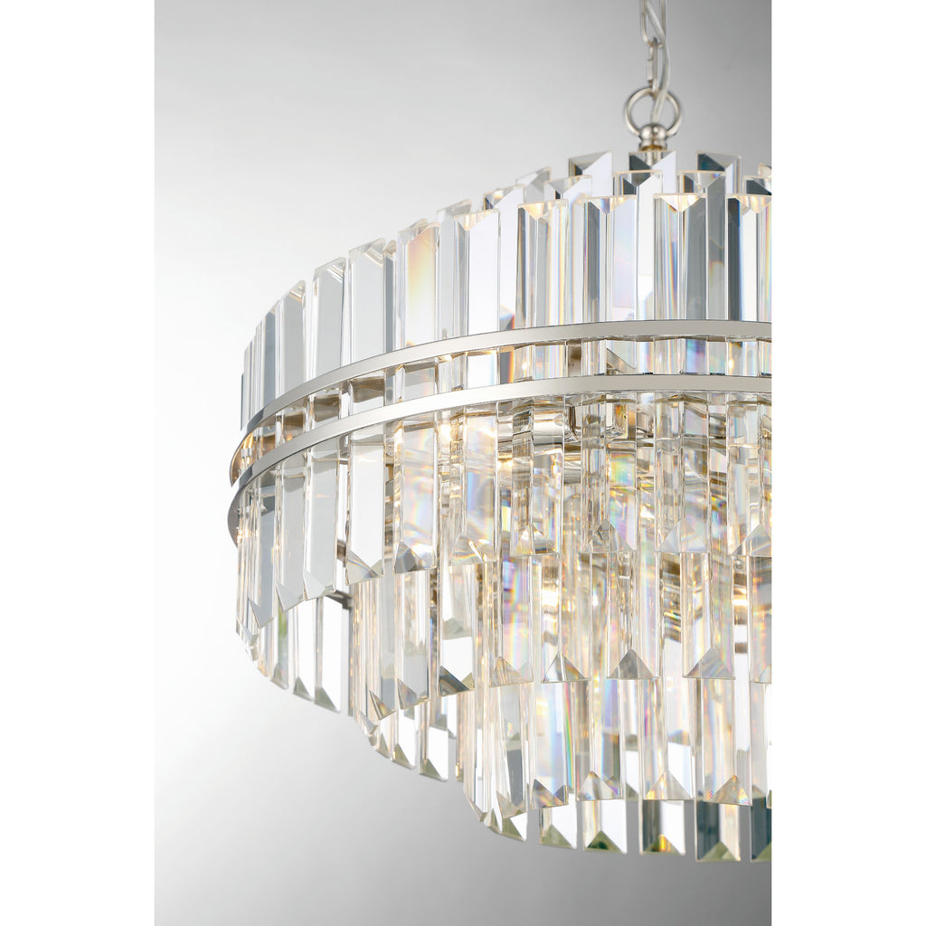 Crystorama Hayes 22'' Chandelier in Polished Nickel - Additional View