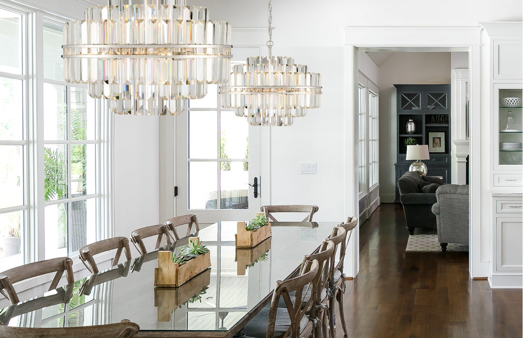 HAY-1405-PN Hayes 12 Light Chandelier | Lifestyle Image