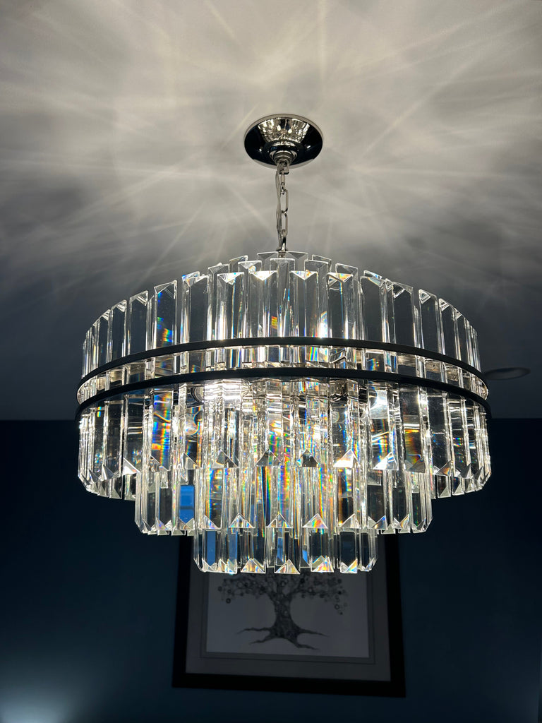 HAY-1405-PN Hayes 12 Light Chandelier | Lifestyle Image