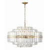 Crystorama Hayes 28'' Chandelier in Aged Brass - Additional View