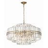 Crystorama Hayes 28'' Chandelier in Aged Brass - Additional View