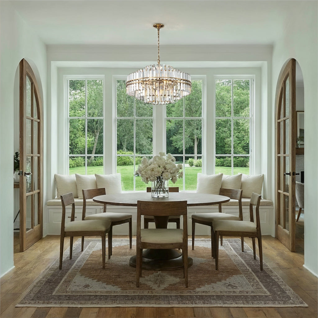 HAY-1407-AG Hayes 28'' Chandelier | Lifestyle Image