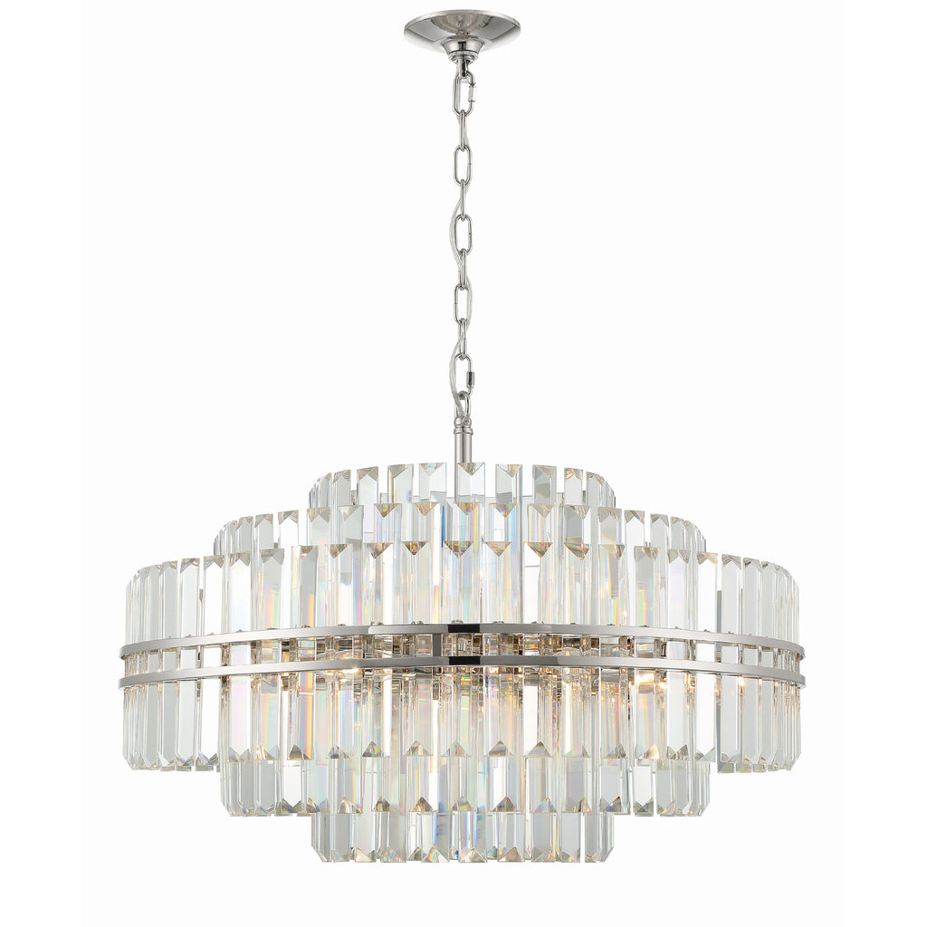 Crystorama Hayes 28'' Chandelier in Polished Nickel - Additional View