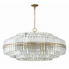 Crystorama Hayes 40.5'' Chandelier in Aged Brass - Additional View