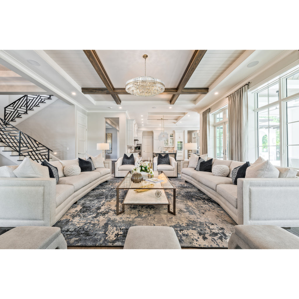 Crystorama Hayes 40.5'' Chandelier in Aged Brass - Lifestyle View