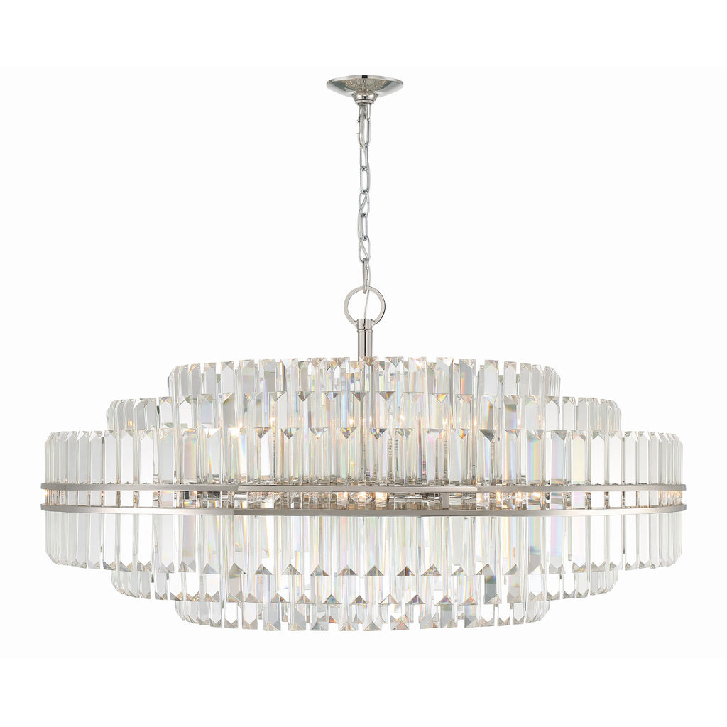 Crystorama Hayes 40.5'' Chandelier in Polished Nickel - Additional View