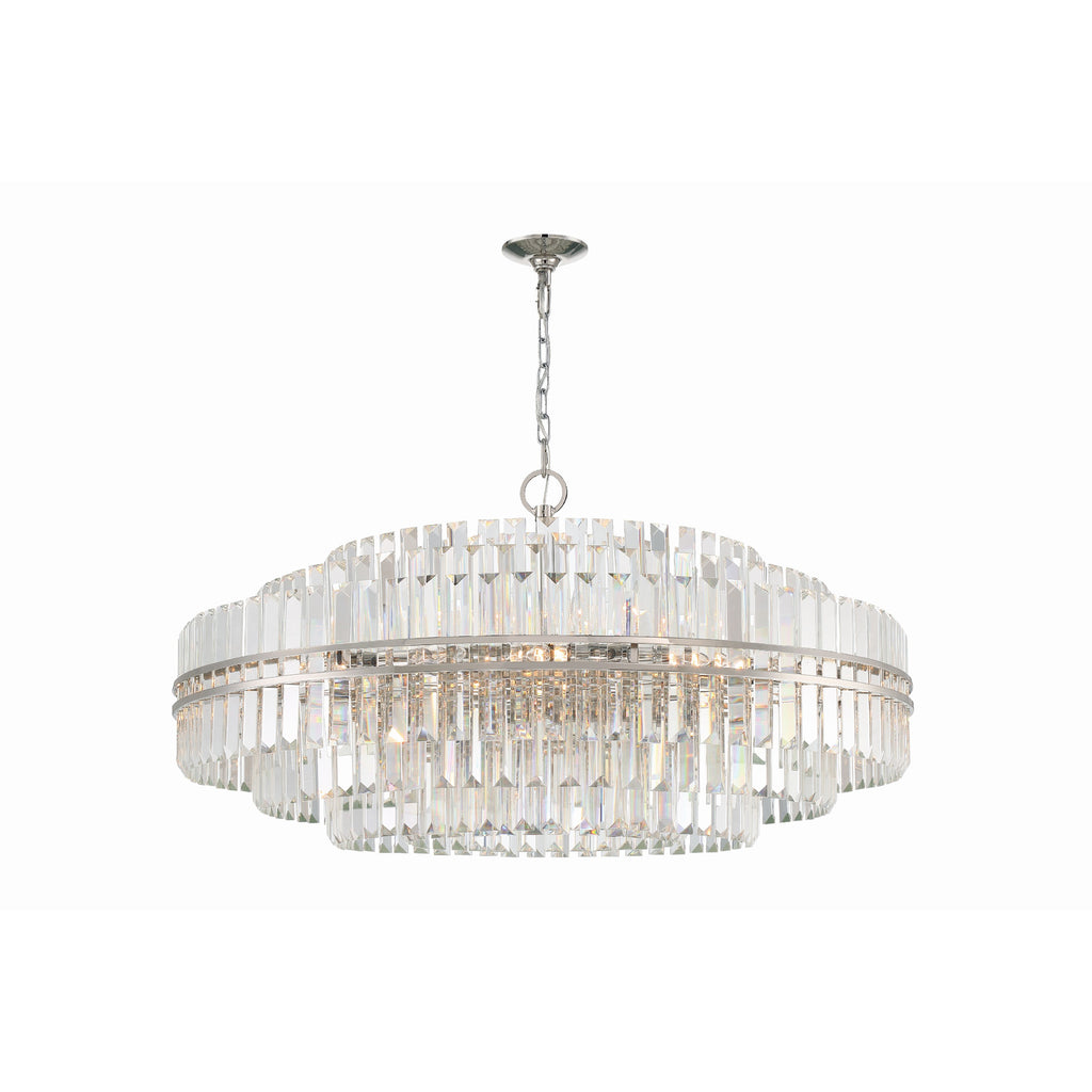 Crystorama Hayes 40.5'' Chandelier in Polished Nickel - Additional View