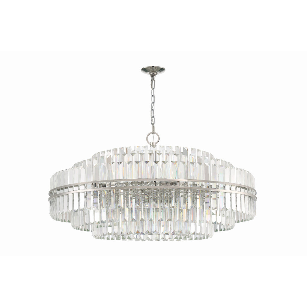 Crystorama Hayes 40.5'' Chandelier in Polished Nickel - Additional View