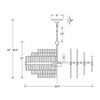 Crystorama Hayes 40.5'' Chandelier - Product Dimensions