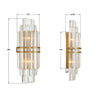 HAY-1411-AG Hayes 7.5'' Sconce | Dimensions Image