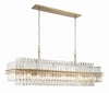 HAY-1417-AG Hayes 16 Light Linear Chandelier | Alternate Image